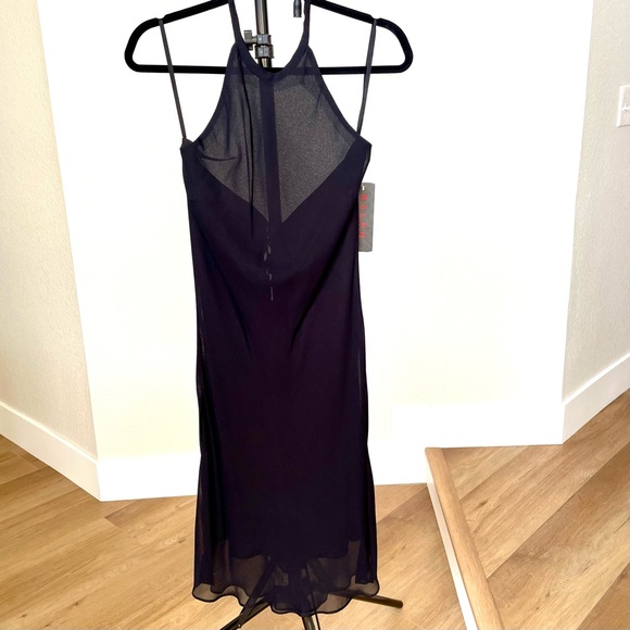 Ralph Lauren Dresses & Skirts - Ralph Lauren Black Sheer Halter Midi Formal Cocktail Dress - Medium